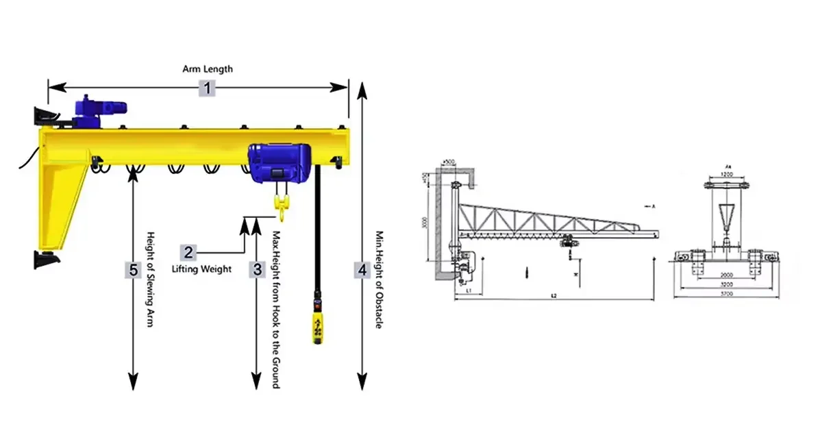 Wall Mounted Cantilever Crane