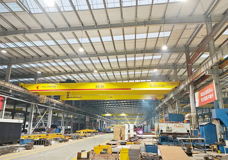 euro double girder hoist bridge crane