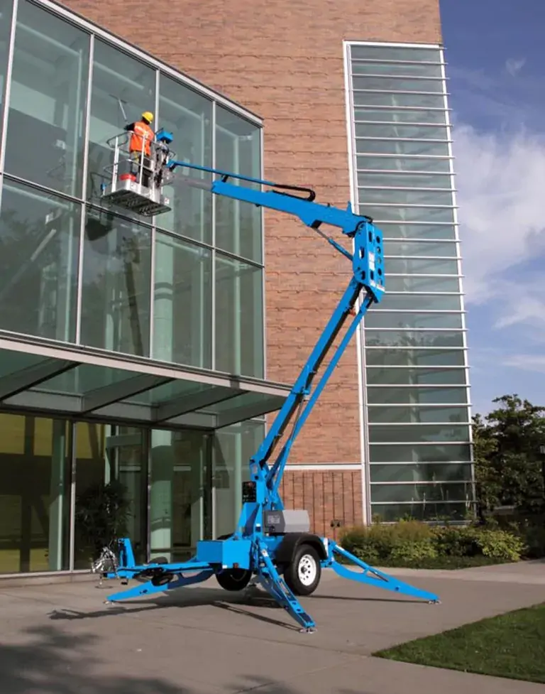 Towable Articulated Boom Lift Application