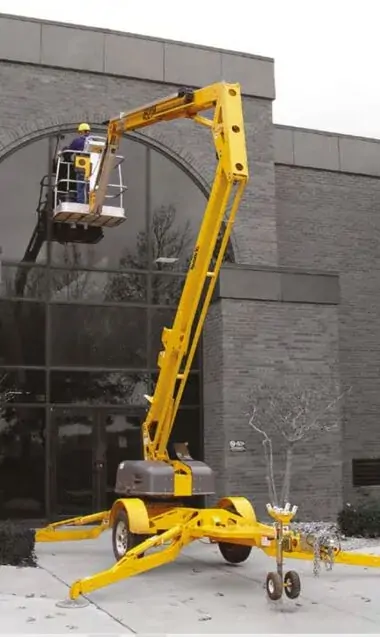 Towable Articulated Boom Lift Application