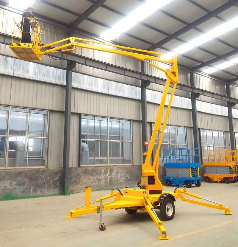 Trailer Mounted Towable Articulated Boom Lift