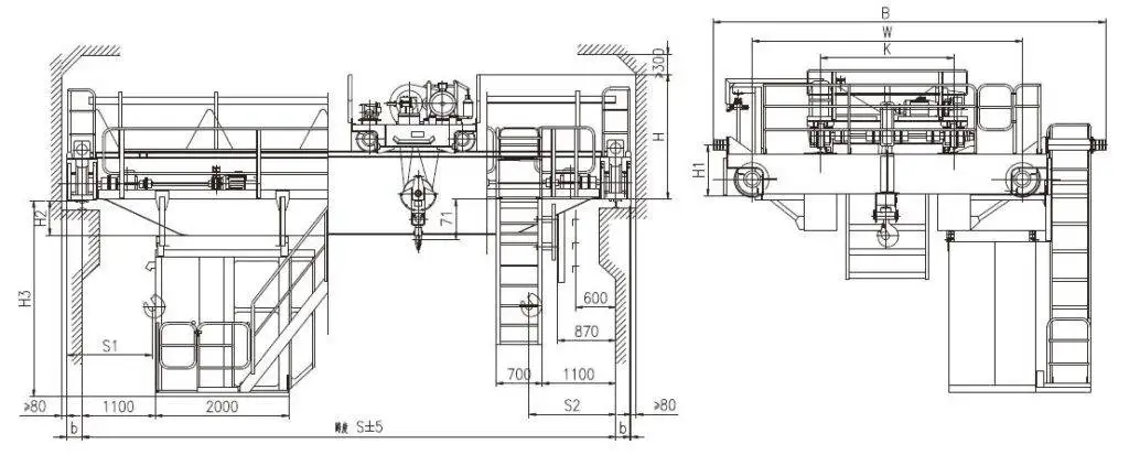 5 Ton EOT Crane design