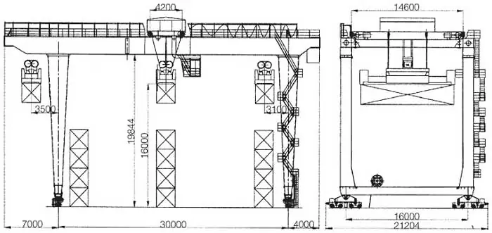 RMG crane design drawing