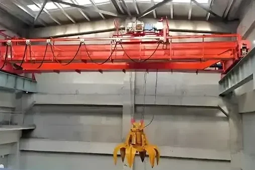 double girder grab bucket crane