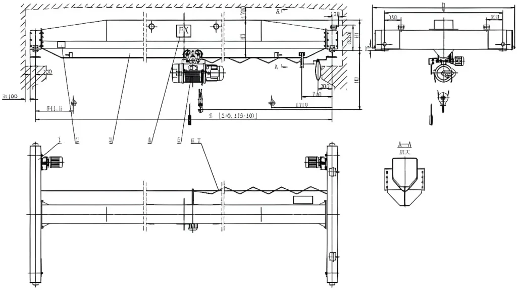 explosion-proof-overhead crane design