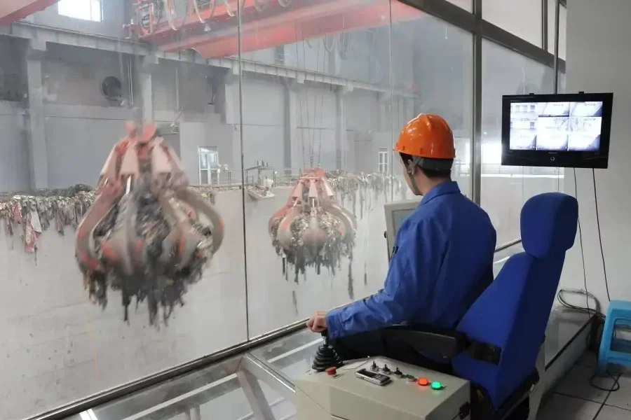 the Grab Bucket Overhead Crane maintenance