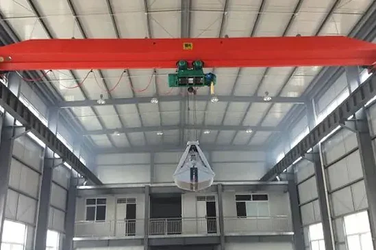 the single girder grab bucket crane