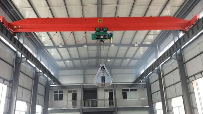 the single girder grab bucket crane