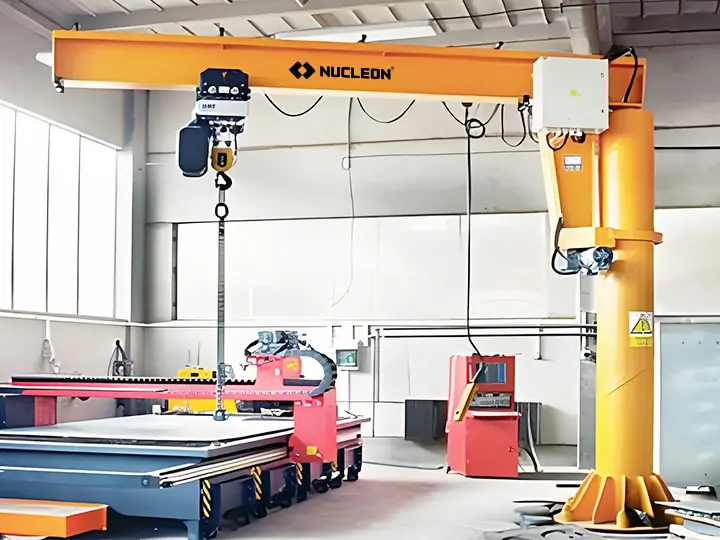 floor mounted slewing jib crane