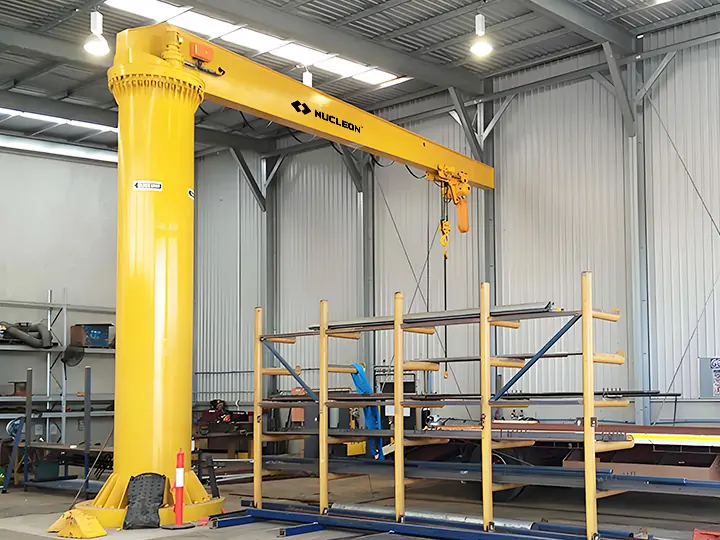 floor mounted slewing jib crane