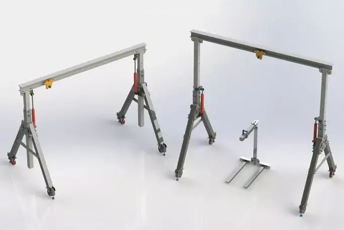 Aluminum gantry crane