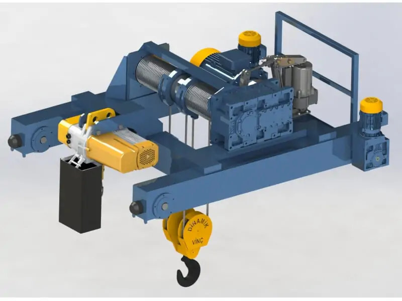 Gantry crane trolley system