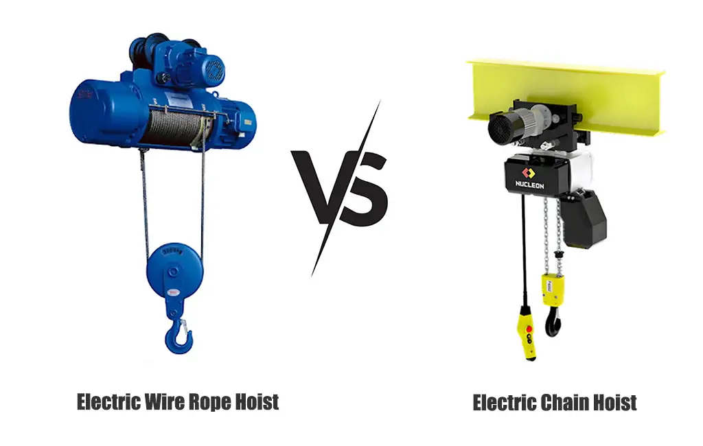 The Difference Between Electric Chain Hoist And Electric Wire Rope Hoist