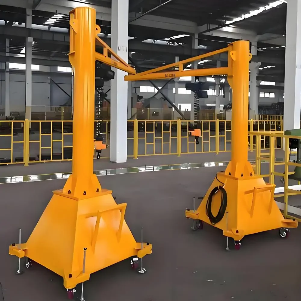 Small Jib 270°/360° Mobile Portable Column Jib Crane - Nucleon Crane
