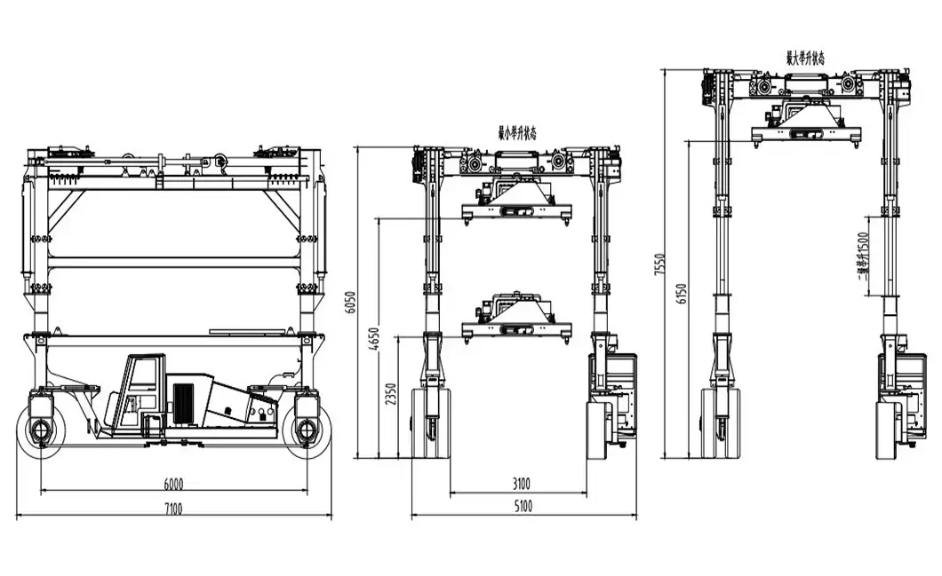 Straddle Carrier Diagram