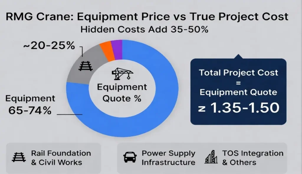 RMG-container-gantry-crane-rail-foundation-civil-works-cost-breakdown
