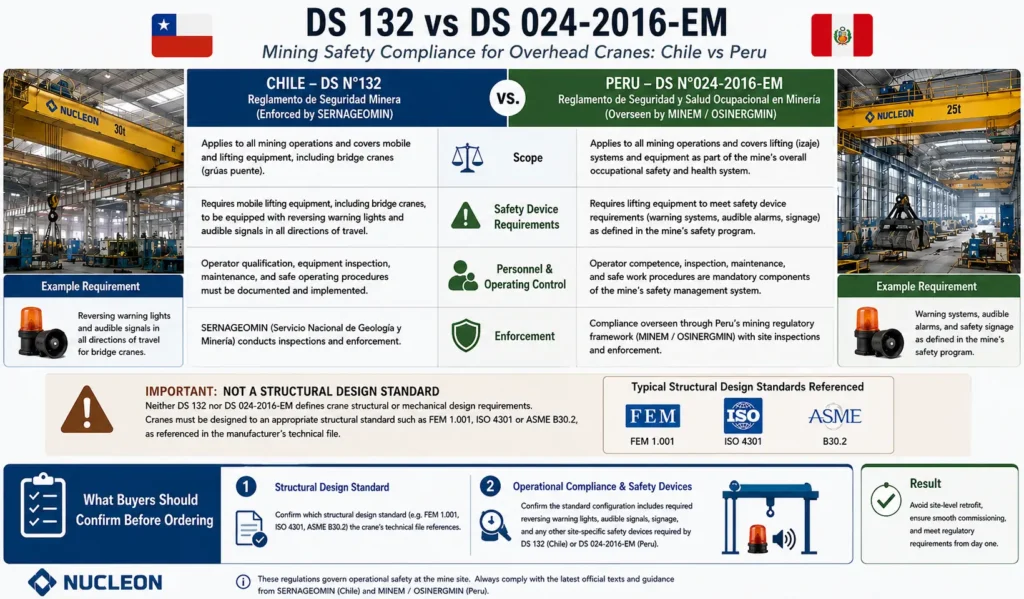 Chile-DS-132-Peru-DS-024-2016-EM-overhead-crane-mining-safety-comparison