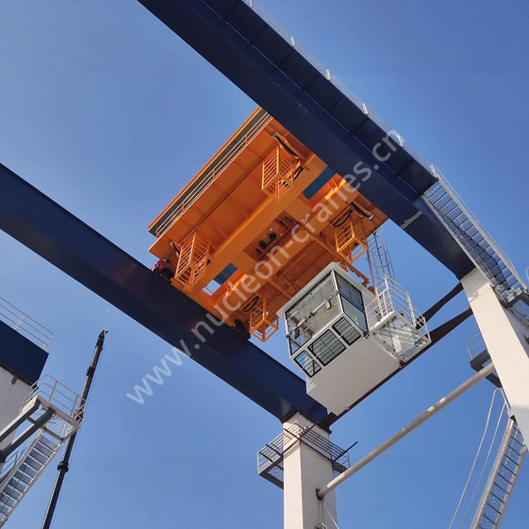 Nucleon RTG41t trolley and operator cab assembly, underside view