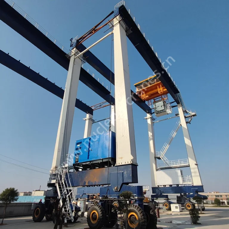 RTG41t A7 rubber-tyred gantry crane legs and trolley headblock